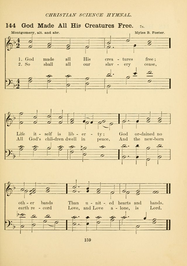 Christian Science Hymnal: a selection of spiritual songs page 168