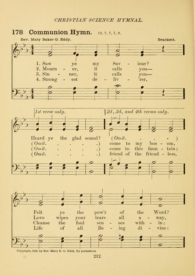 Christian Science Hymnal: a selection of spiritual songs page 221