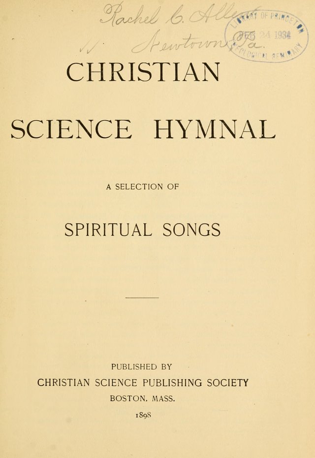 Christian Science Hymnal page 6