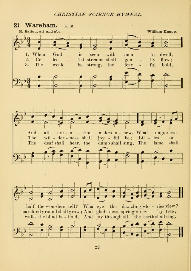 Christian Science Hymnal page 31