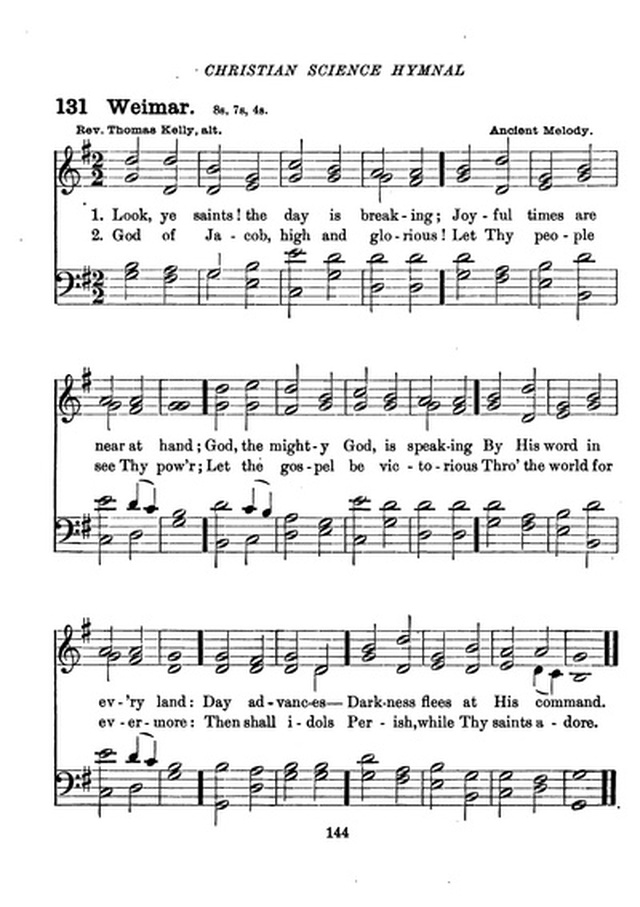 Christian Science Hymnal page 144