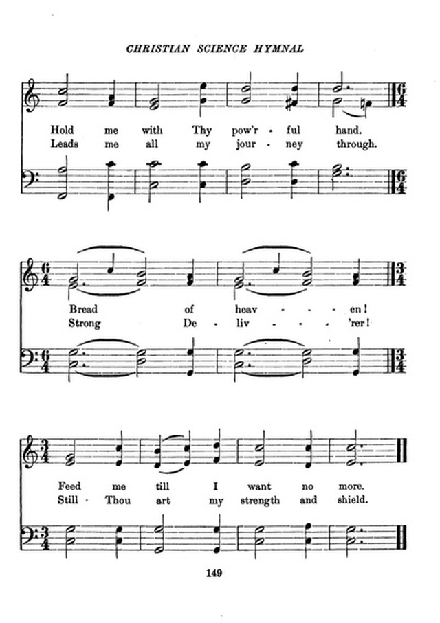 Christian Science Hymnal page 149