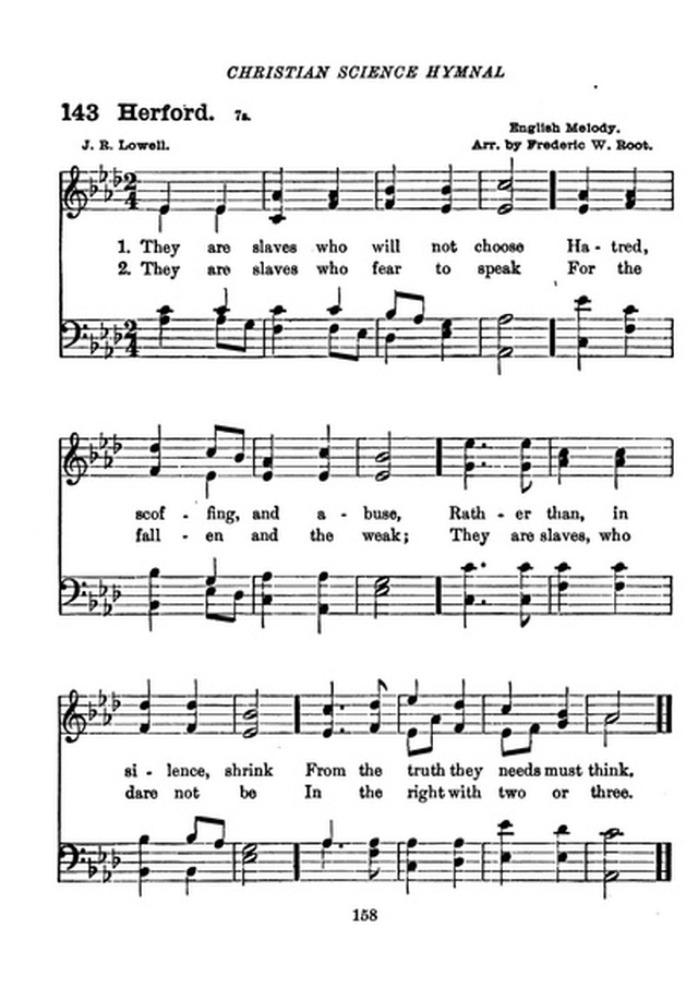Christian Science Hymnal page 158