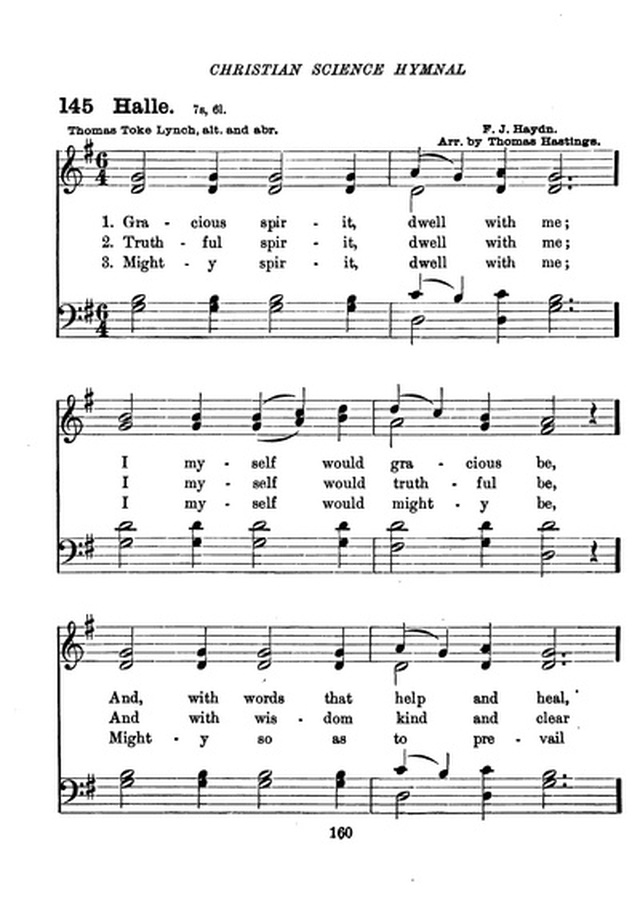 Christian Science Hymnal page 160