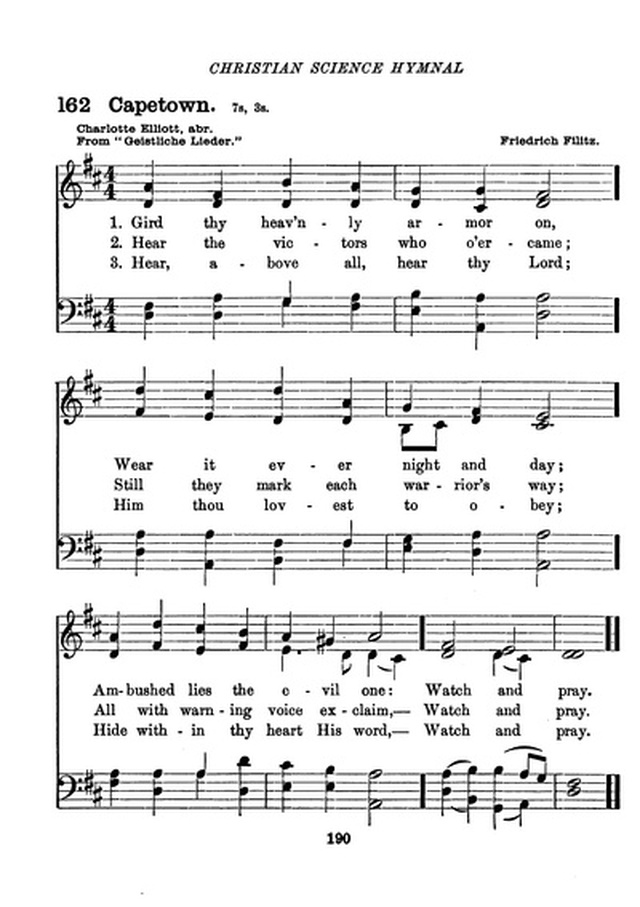 Christian Science Hymnal page 190