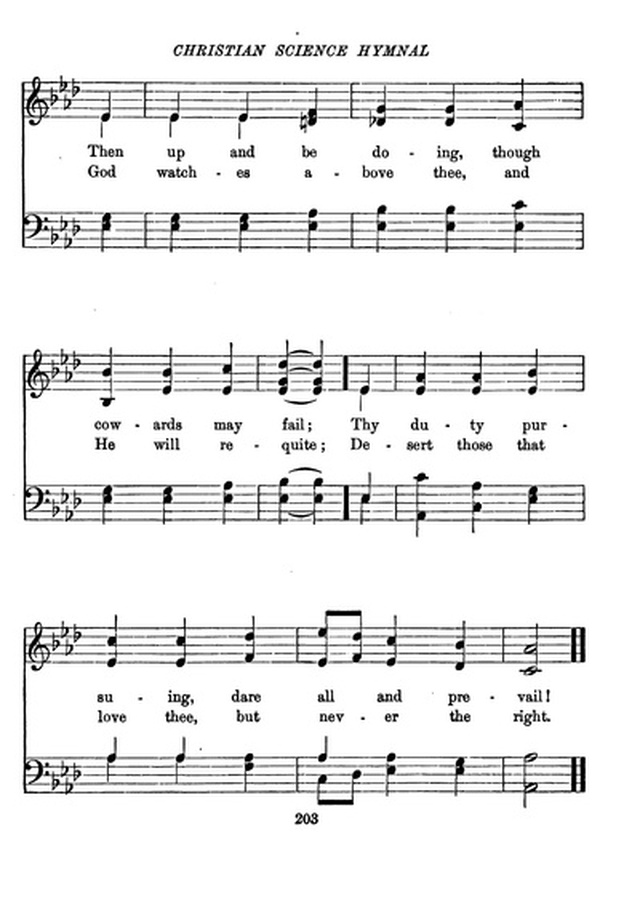 Christian Science Hymnal page 203