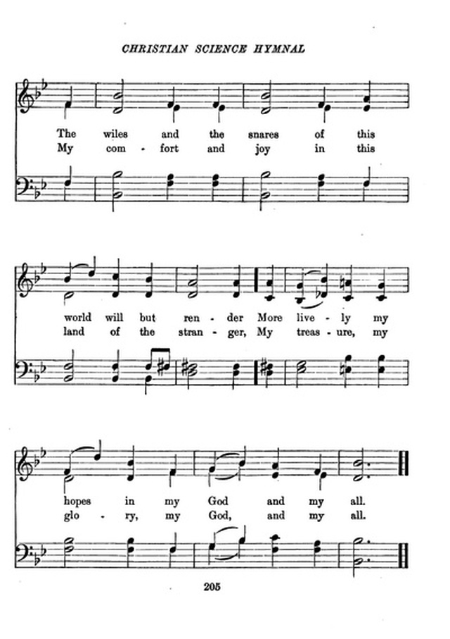 Christian Science Hymnal page 205