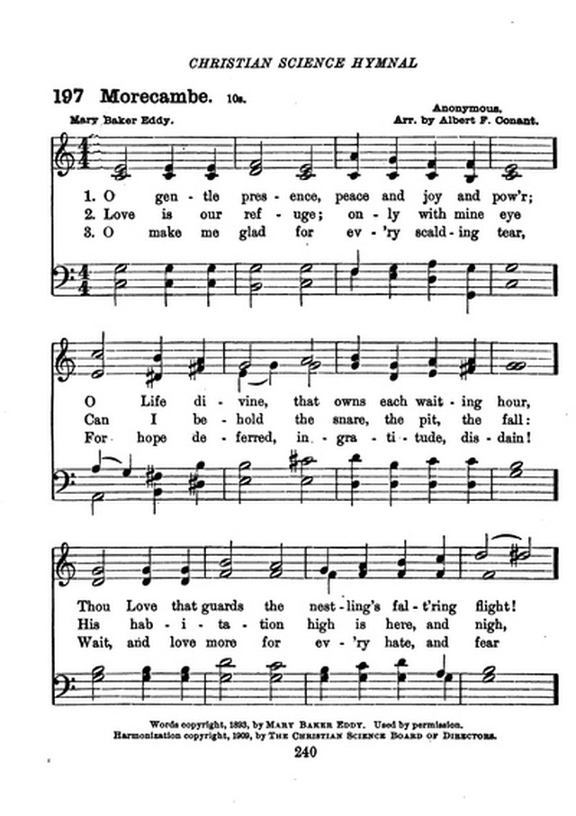 Christian Science Hymnal page 240