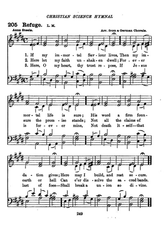 Christian Science Hymnal 5 If My Immortal Saviour Lives Hymnary Org