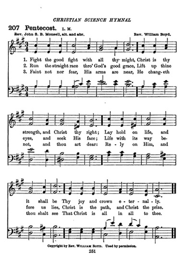 Christian Science Hymnal page 251