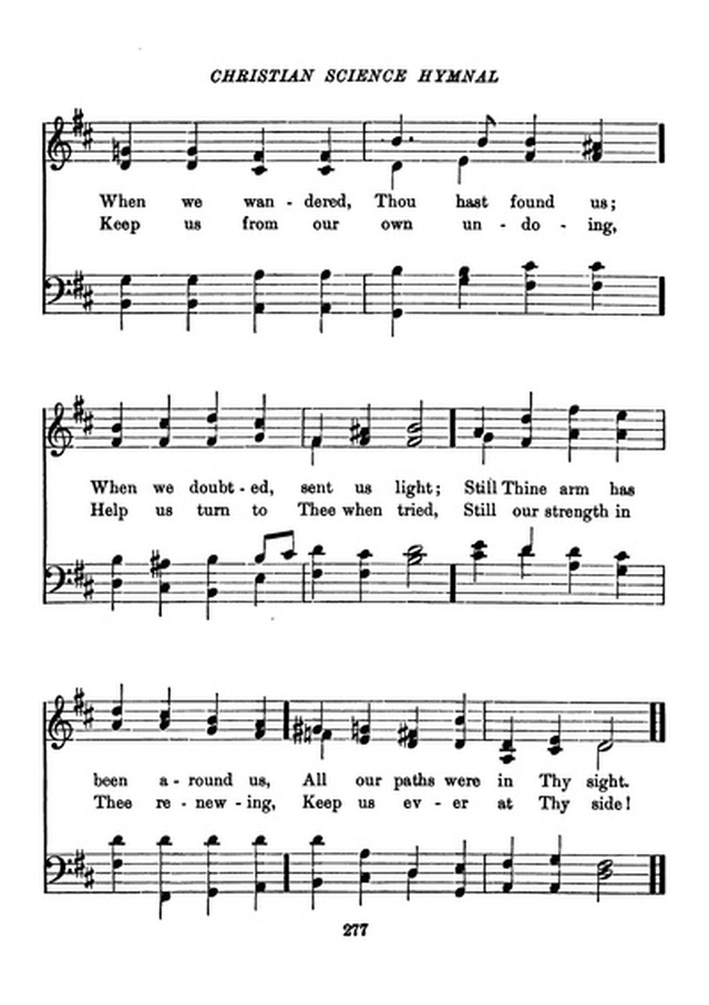 Christian Science Hymnal page 277