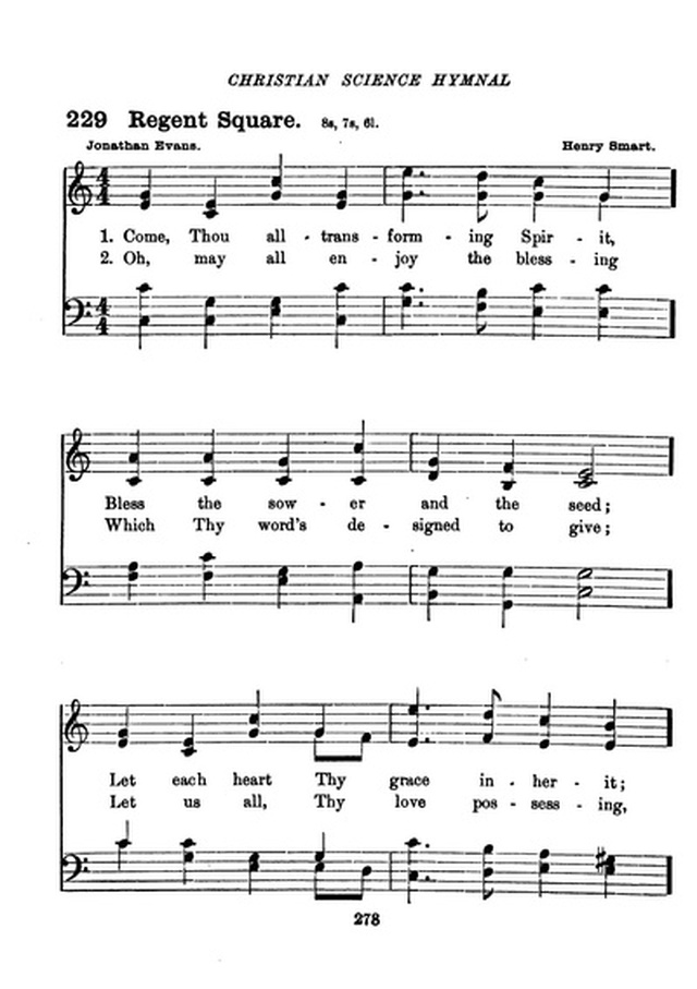 Christian Science Hymnal page 278