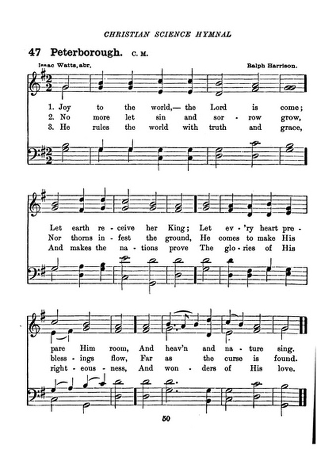 Christian Science Hymnal page 50
