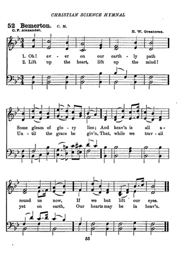 Christian Science Hymnal page 55