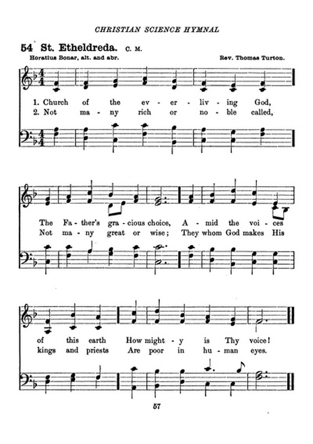 Christian Science Hymnal page 57