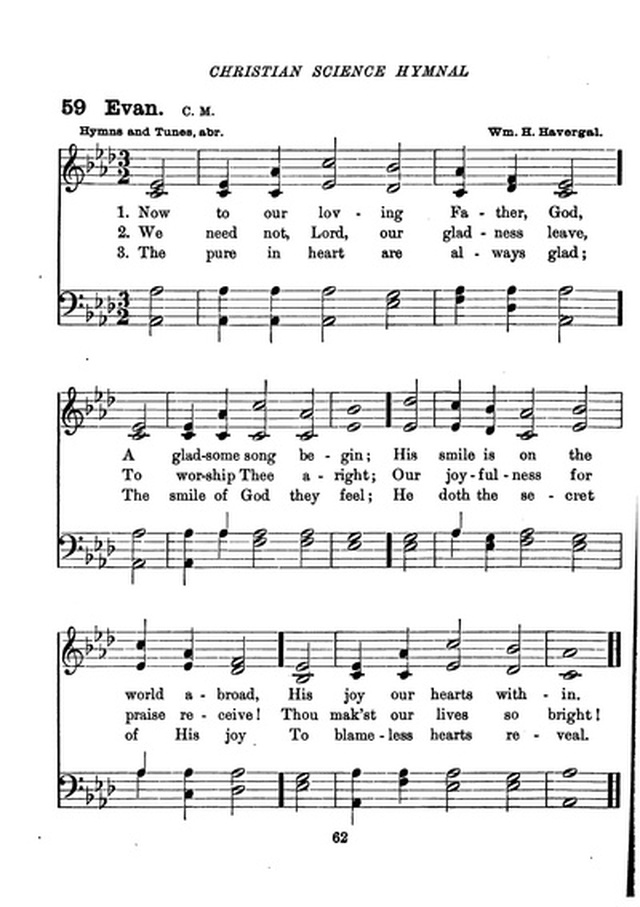 Christian Science Hymnal page 62