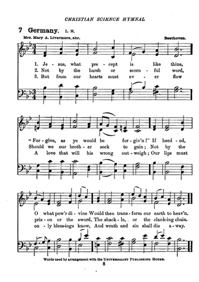 Christian Science Hymnal page 8