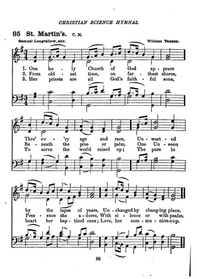 Christian Science Hymnal page 88