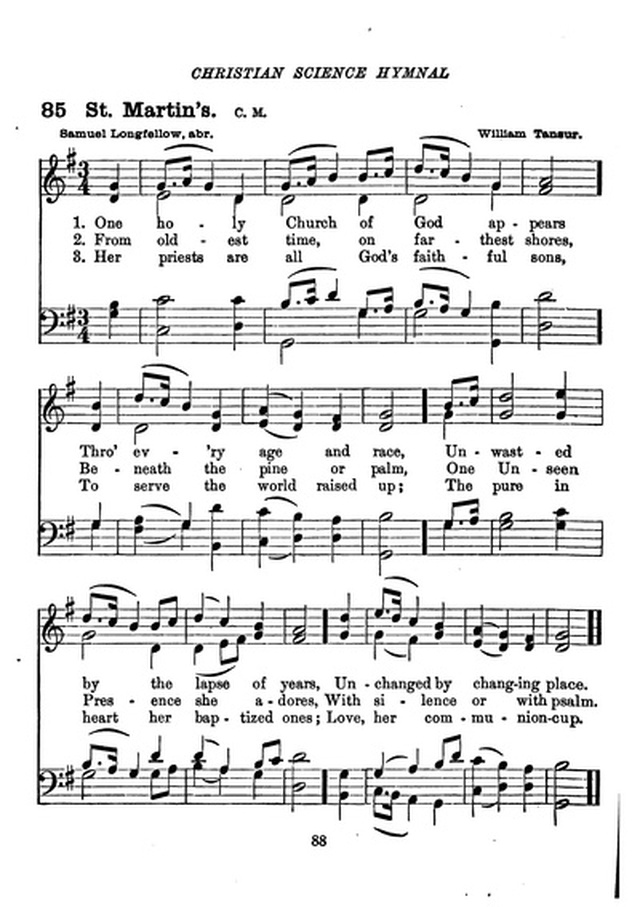Christian Science Hymnal page 88