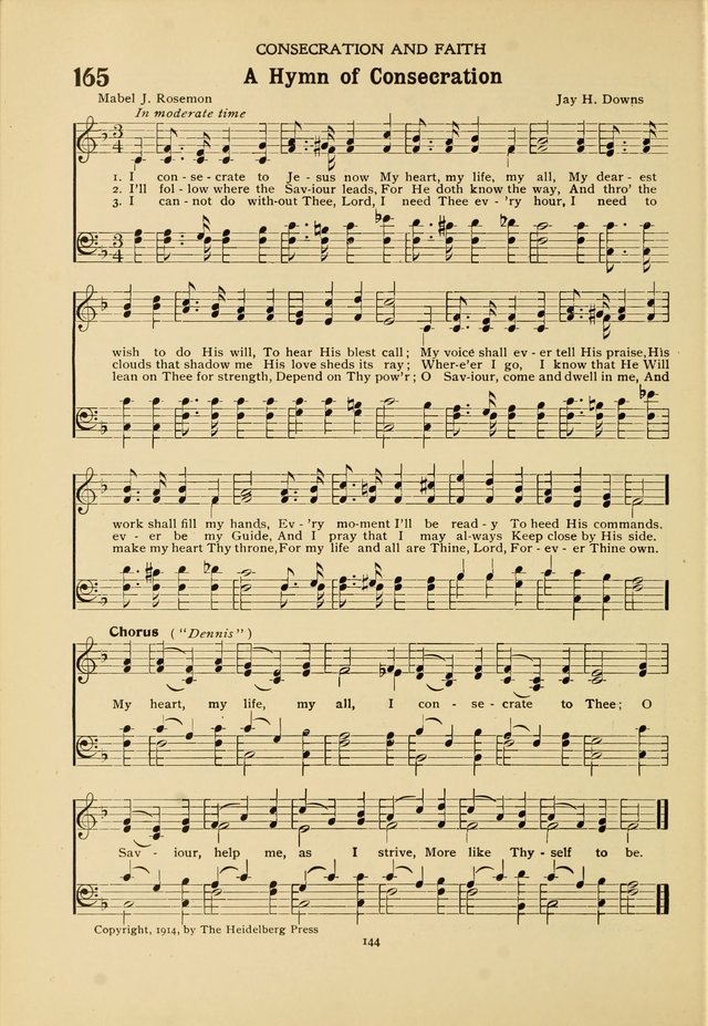 The Church School Hymnal page 144