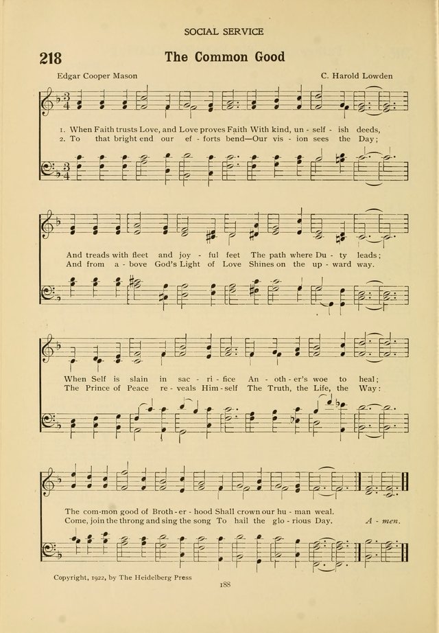 The Church School Hymnal page 188