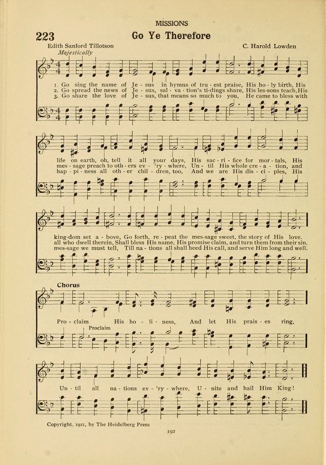 The Church School Hymnal page 192