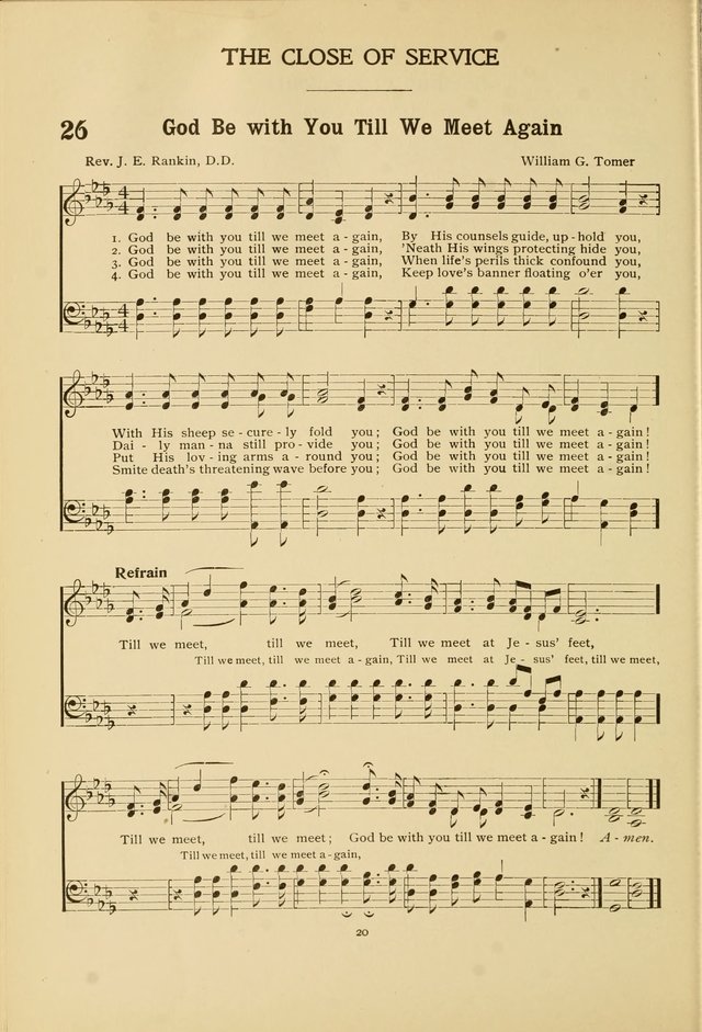 The Church School Hymnal page 20