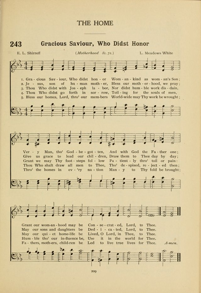 The Church School Hymnal page 209
