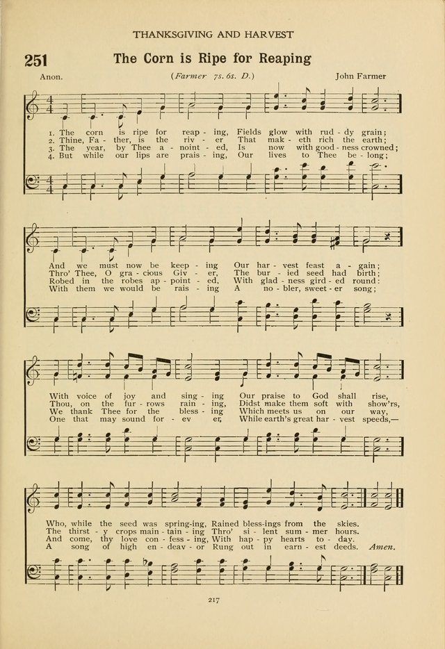 The Church School Hymnal page 217