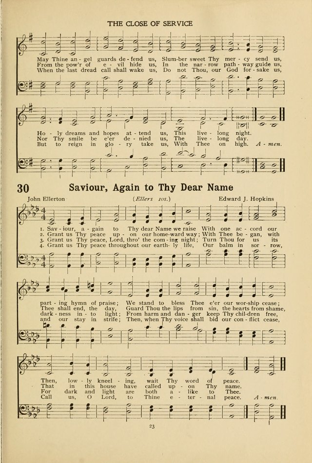 The Church School Hymnal page 23