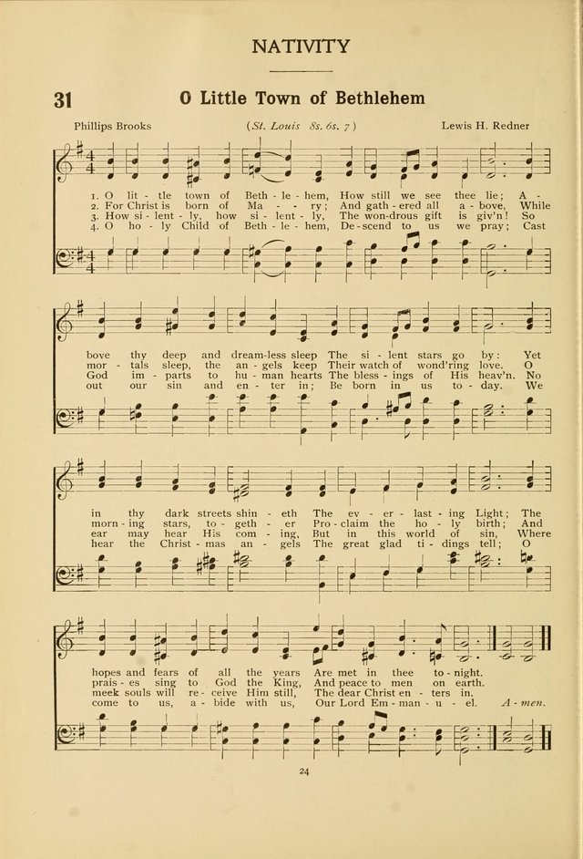 The Church School Hymnal page 24