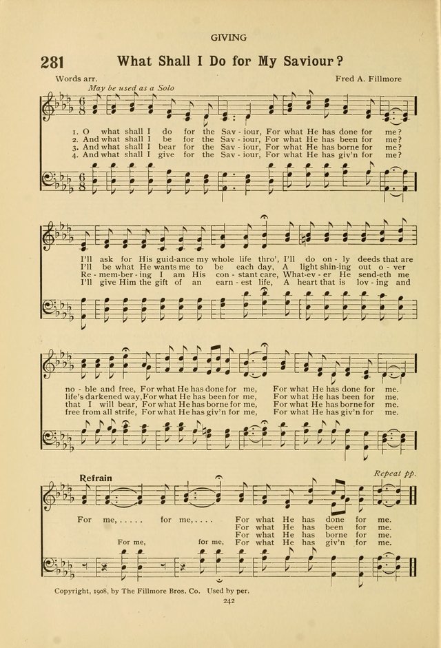 The Church School Hymnal page 242