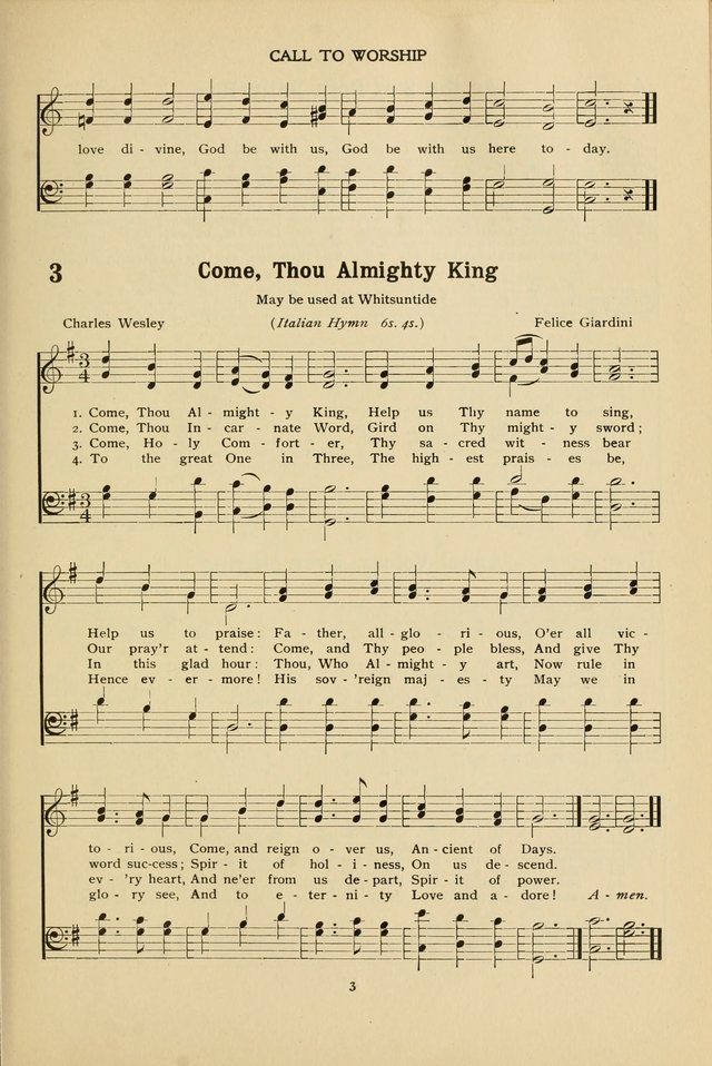 The Church School Hymnal page 3