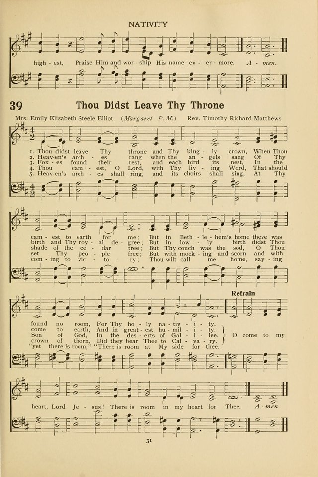 The Church School Hymnal page 31
