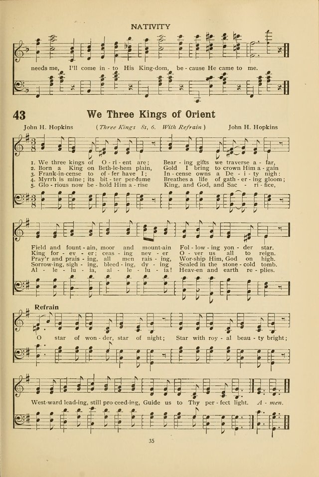 The Church School Hymnal page 35