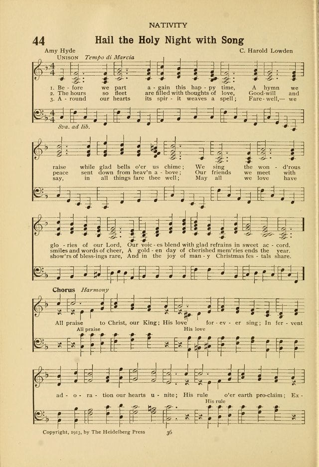 The Church School Hymnal page 36
