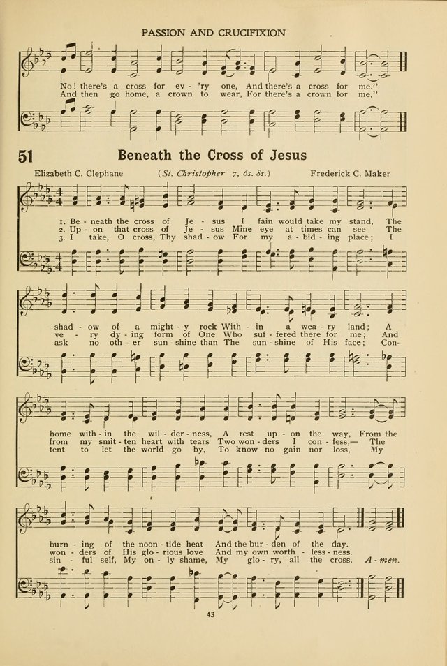 The Church School Hymnal page 43