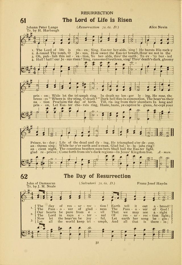 The Church School Hymnal page 52