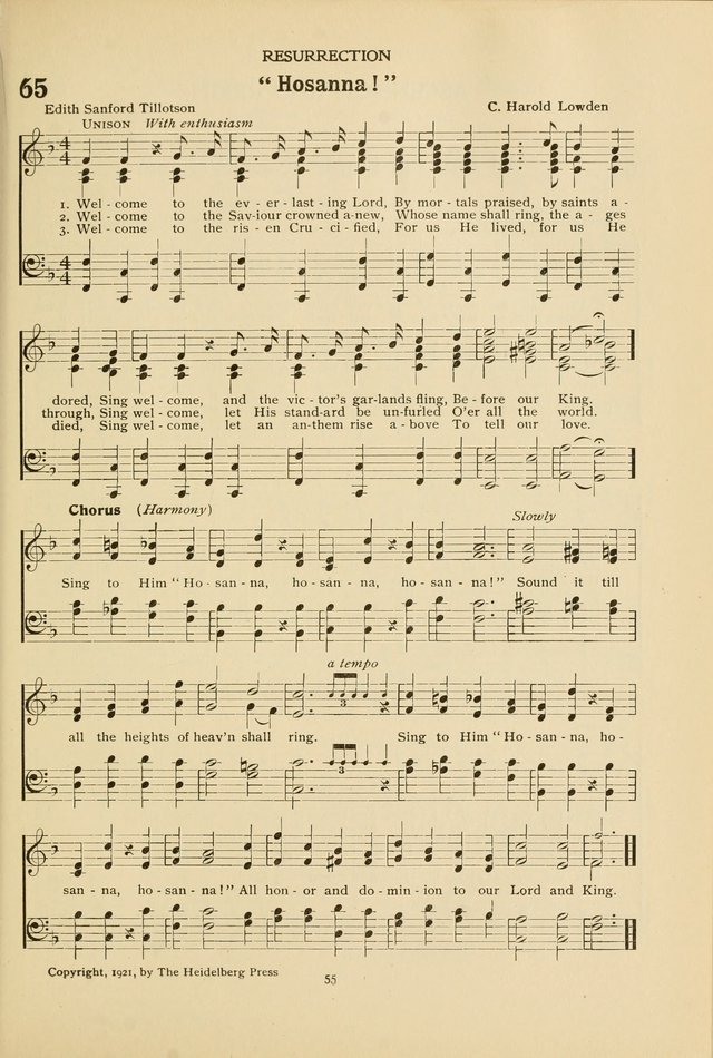 The Church School Hymnal page 55