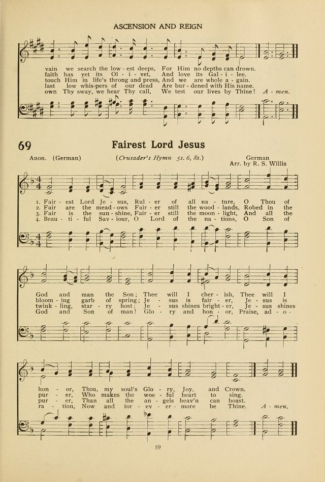 The Church School Hymnal page 59