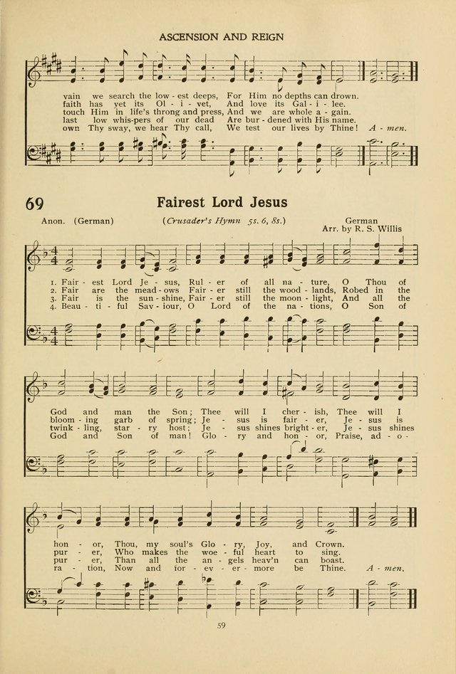 The Church School Hymnal page 59