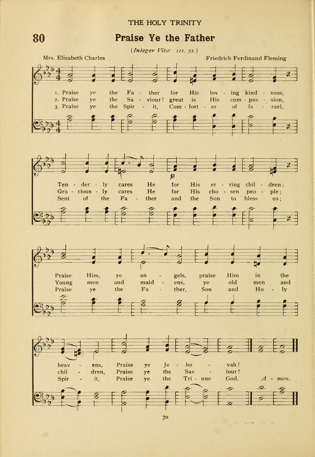 The Church School Hymnal page 70