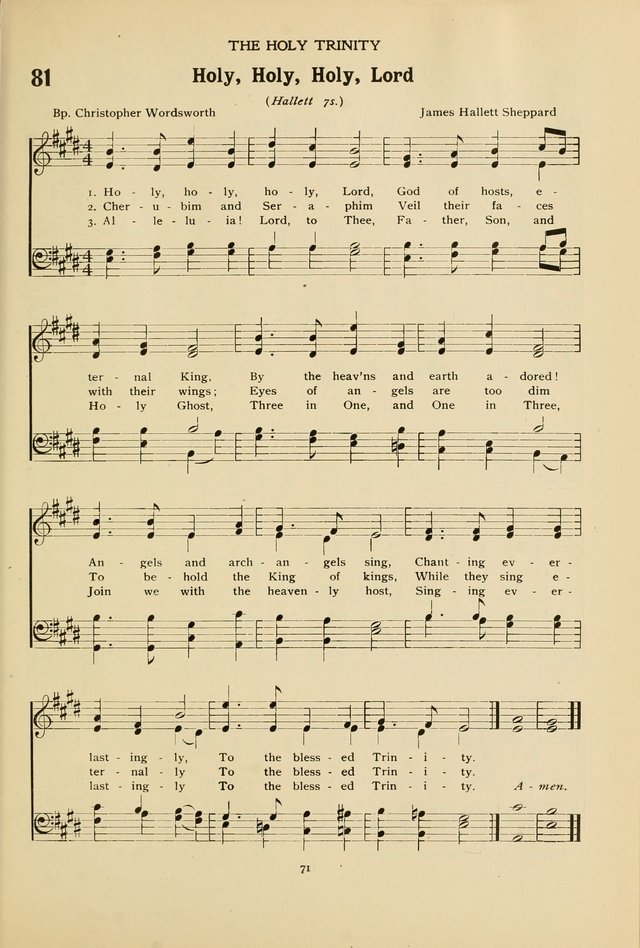 The Church School Hymnal page 71