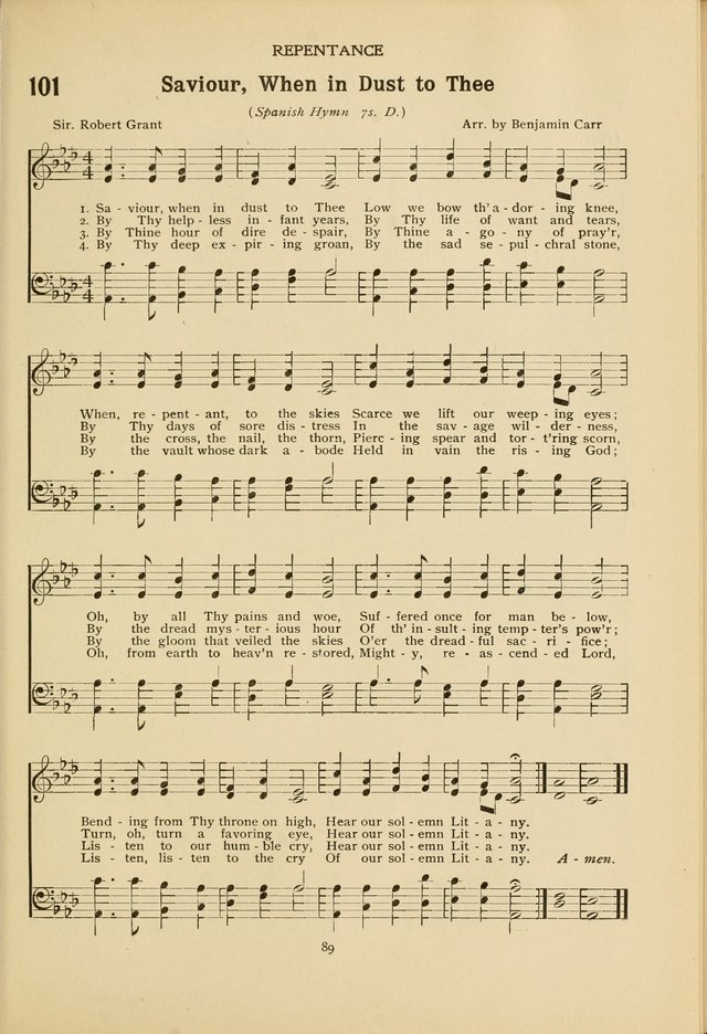 The Church School Hymnal page 89