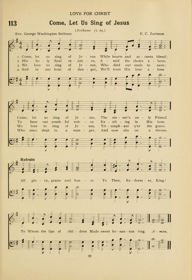 The Church School Hymnal page 99