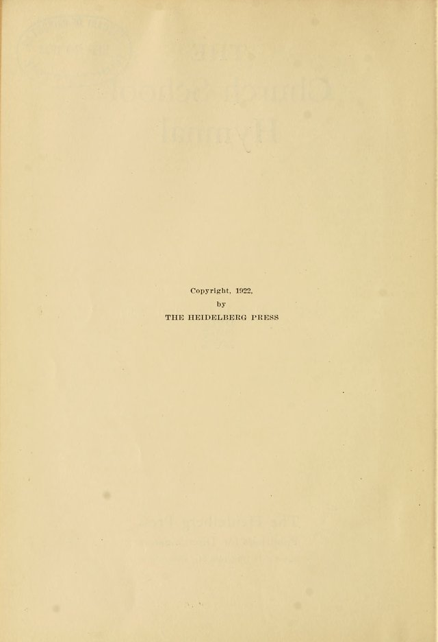 The Church School Hymnal page viii
