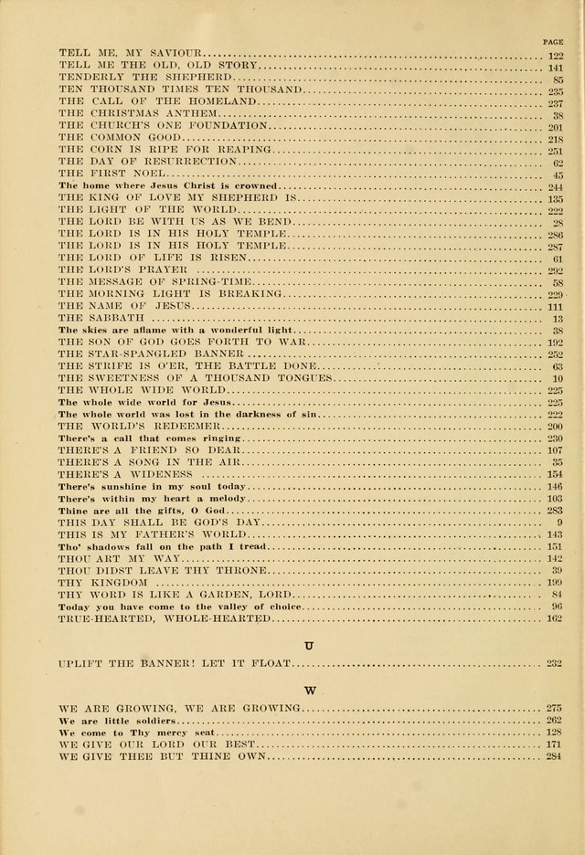 The Church School Hymnal page xvi
