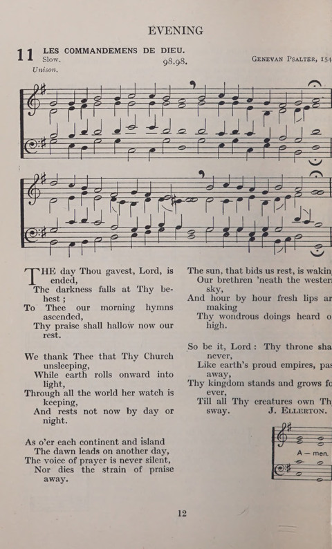 The Church and School Hymnal page 12