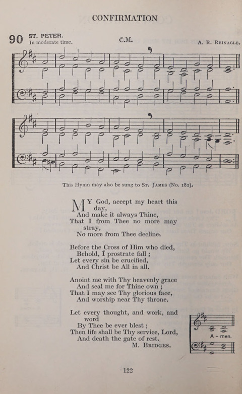 The Church and School Hymnal page 122