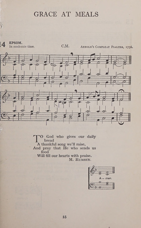 The Church and School Hymnal page 15